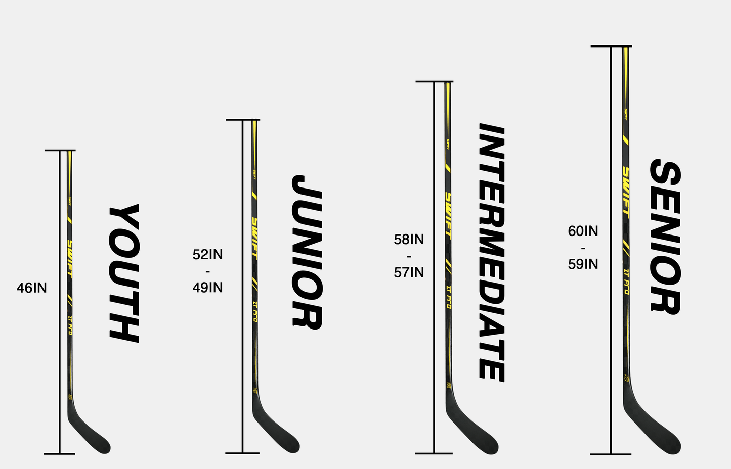 Swift ZT Pro 1 - Senior Hockey Stick, 60"